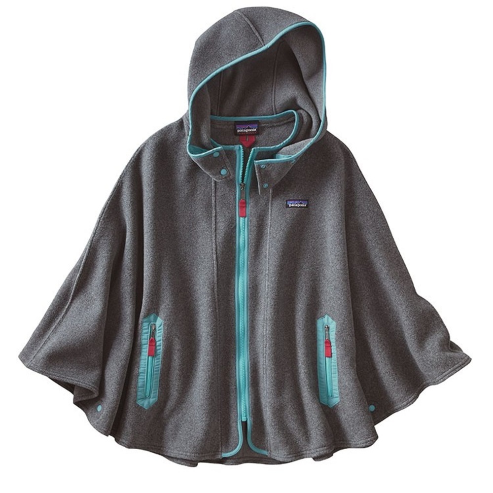 Patagonia fleece poncho jacket